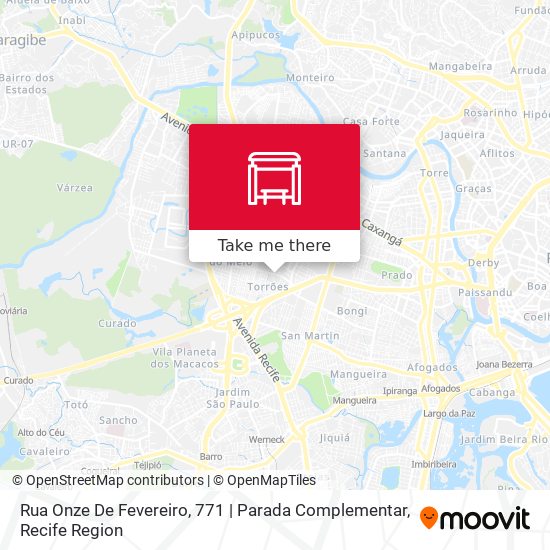 Rua Onze De Fevereiro, 771 | Parada Complementar map