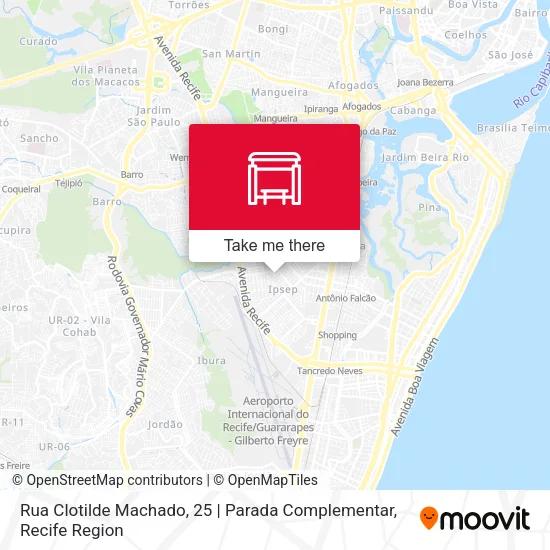 Rua Clotilde Machado, 25 | Parada Complementar map