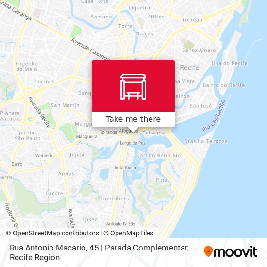 Rua Antonio Macario, 45 | Parada Complementar map