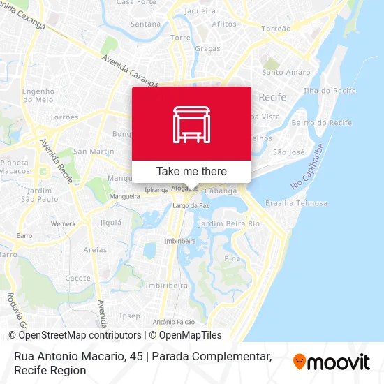 Rua Antonio Macario, 45 | Parada Complementar map