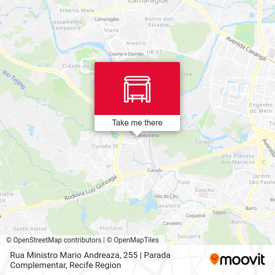 Rua Ministro Mario Andreaza, 255 | Parada Complementar map