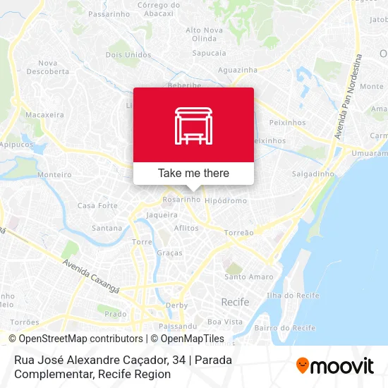 Rua José Alexandre Caçador, 34 | Parada Complementar map