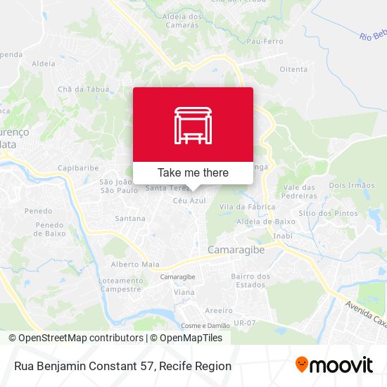 Rua Benjamin Constant 57 map