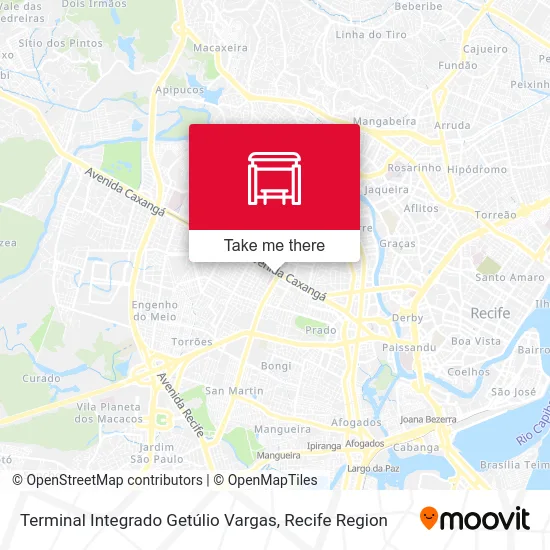 Terminal Integrado Getúlio Vargas map