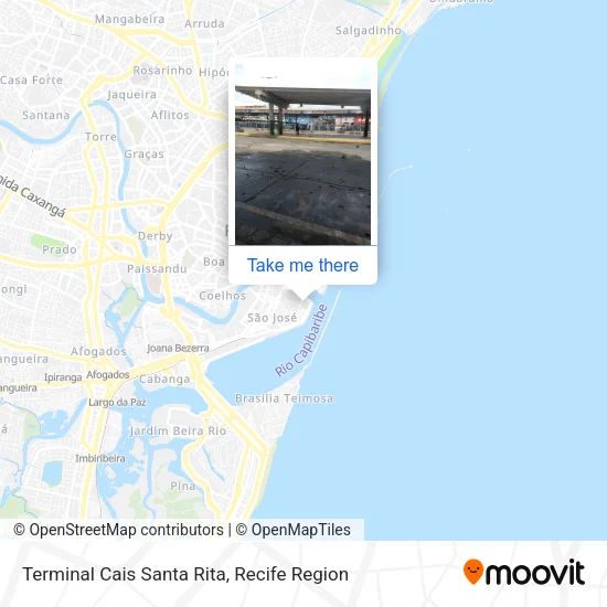 Terminal Cais Santa Rita map