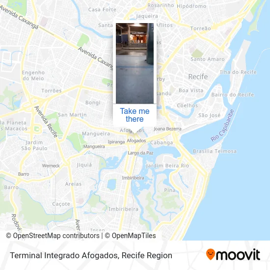 Terminal Integrado Afogados map