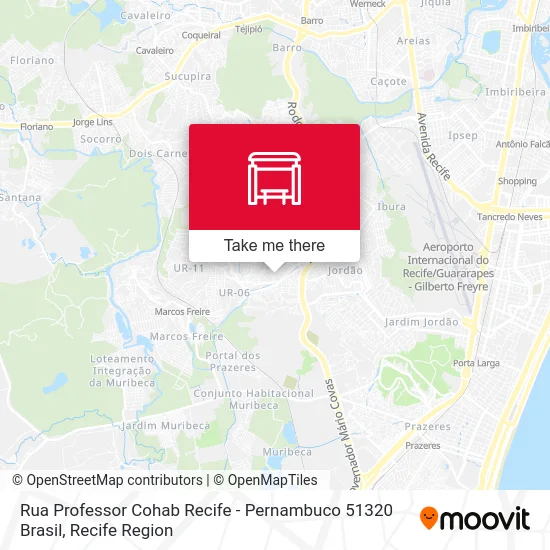 Rua Professor Cohab Recife - Pernambuco 51320 Brasil map
