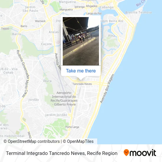 Terminal Integrado Tancredo Neves map