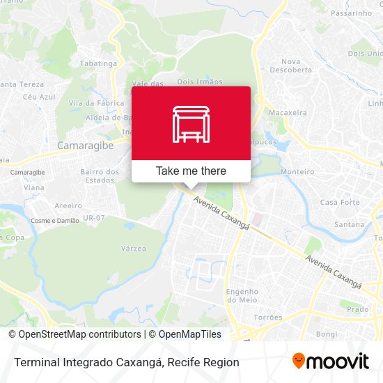 Terminal Integrado Caxangá map