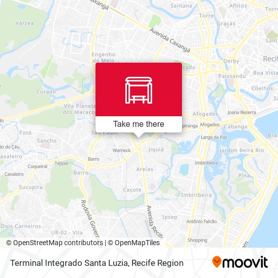 Terminal Integrado Santa Luzia map