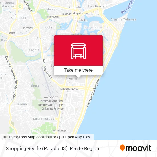 Shopping Recife (Parada 03) map