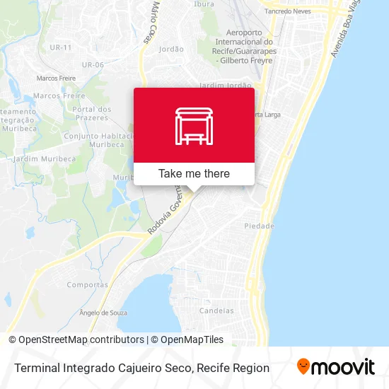 Terminal Integrado Cajueiro Seco map