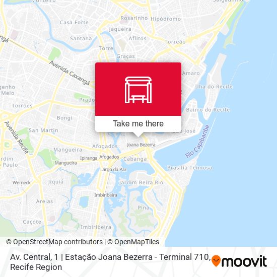 Av. Central, 1 | Estação Joana Bezerra - Terminal 710 map