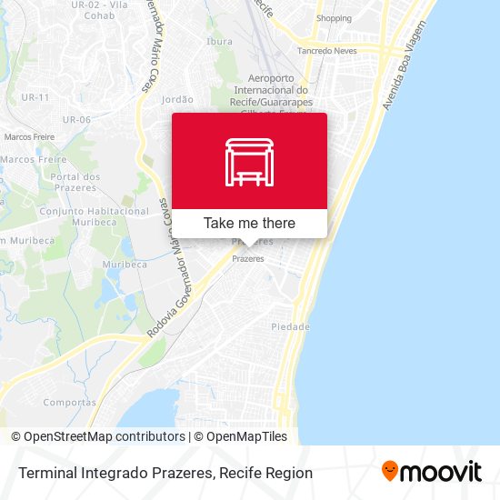 Terminal Integrado Prazeres map