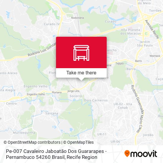 Pe-007 Cavaleiro Jaboatão Dos Guararapes - Pernambuco 54260 Brasil map