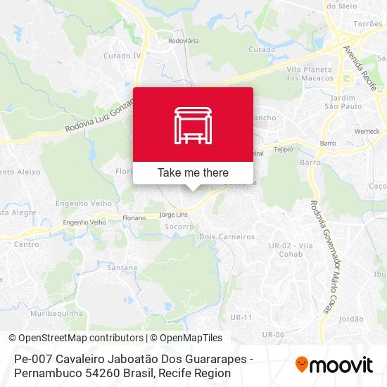 Pe-007 Cavaleiro Jaboatão Dos Guararapes - Pernambuco 54260 Brasil map