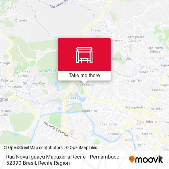 Rua Nova Iguaçu Macaxeira Recife - Pernambuco 52090 Brasil map