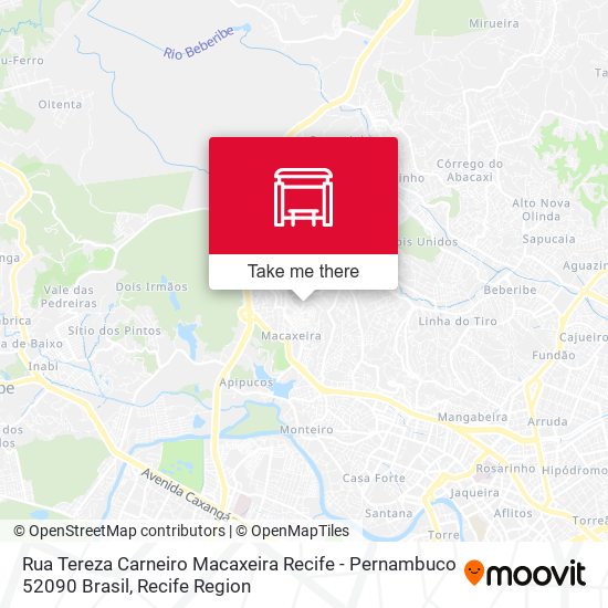 Rua Tereza Carneiro Macaxeira Recife - Pernambuco 52090 Brasil map