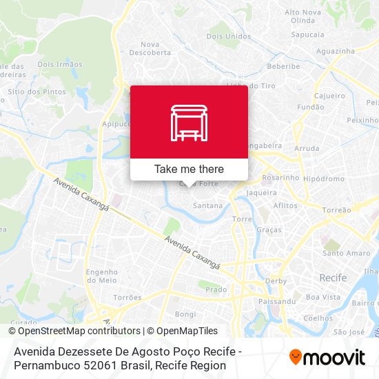 Avenida Dezessete De Agosto Poço Recife - Pernambuco 52061 Brasil map