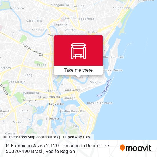 R. Francisco Alves 2-120 - Paissandu Recife - Pe 50070-490 Brasil map