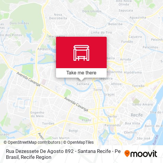 Rua Dezessete De Agosto 892 - Santana Recife - Pe Brasil map