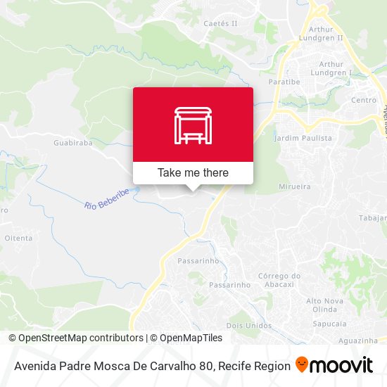 Avenida Padre Mosca De Carvalho 80 map