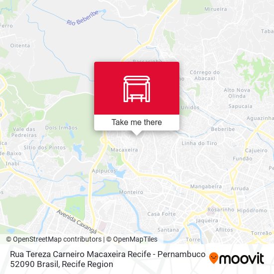 Rua Tereza Carneiro Macaxeira Recife - Pernambuco 52090 Brasil map