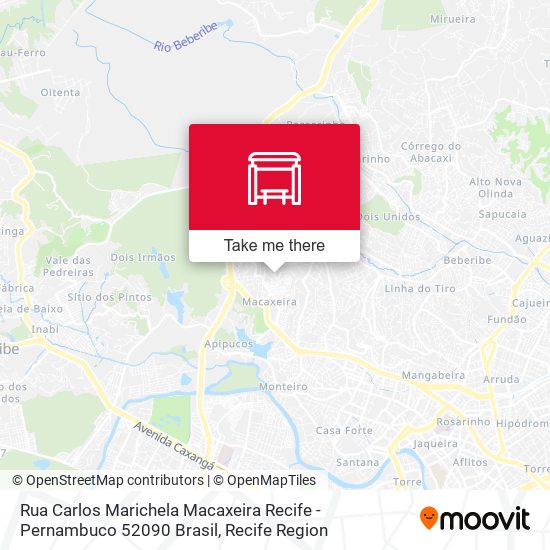 Rua Carlos Marichela Macaxeira Recife - Pernambuco 52090 Brasil map