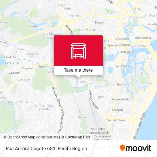 Rua Aurora Caçote 681 map