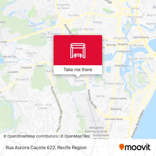 Rua Aurora Caçote 622 map