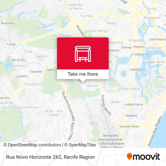 Rua Novo Horizonte 262 map