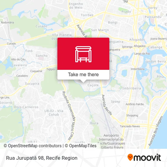 Rua Jurupatã 98 map