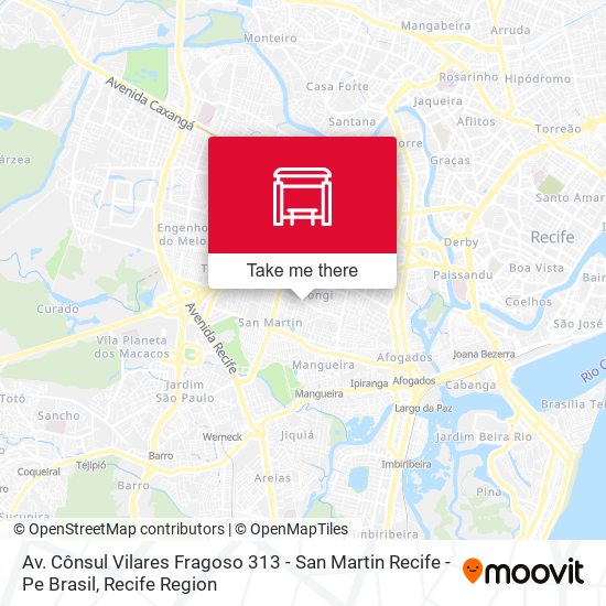Av. Cônsul Vilares Fragoso 313 - San Martin Recife - Pe Brasil map
