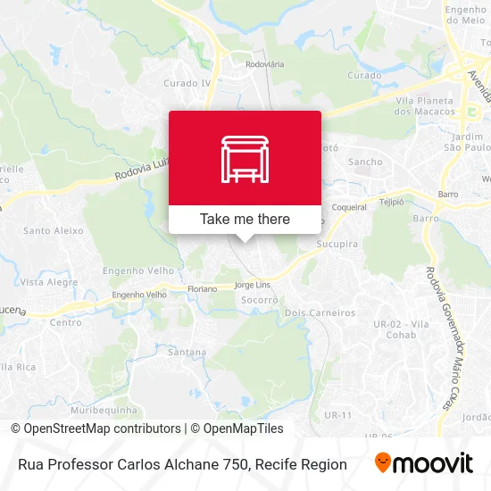 Rua Professor Carlos Alchane 750 map