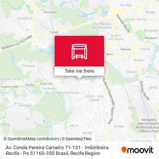 Av. Conde Pereira Carneiro 71-131 - Imbiribeira Recife - Pe 51160-350 Brasil map