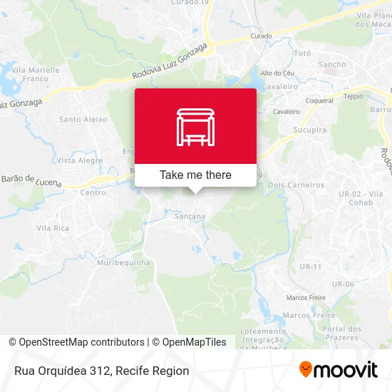 Rua Orquídea 312 map