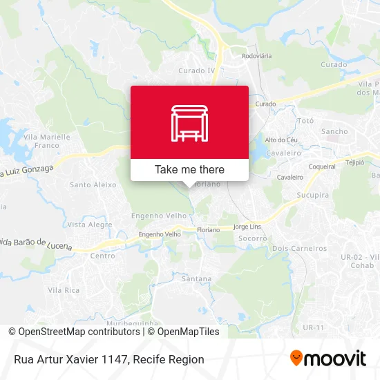 Rua Artur Xavier 1147 map