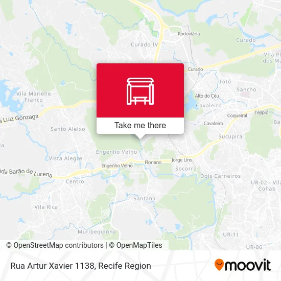 Rua Artur Xavier 1138 map