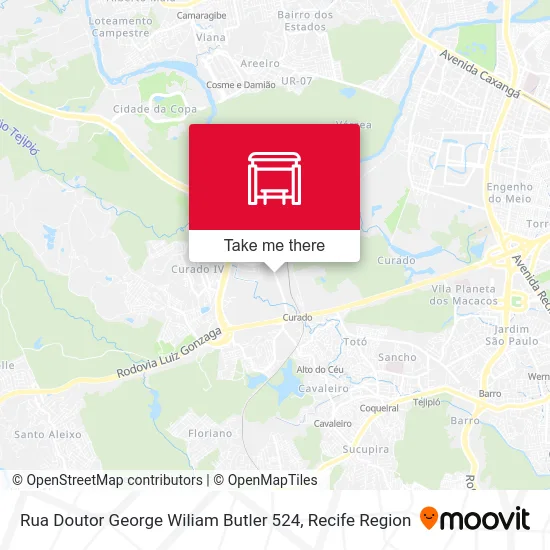 Rua Doutor George Wiliam Butler 524 map