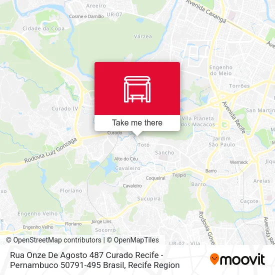 Rua Onze De Agosto 487 Curado Recife - Pernambuco 50791-495 Brasil map