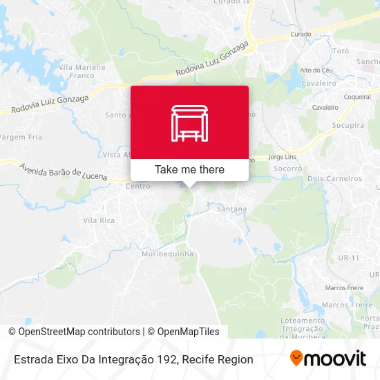 Estrada Eixo Da Integração 192 map