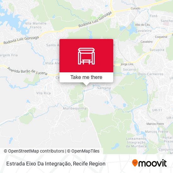 Estrada Eixo Da Integração map