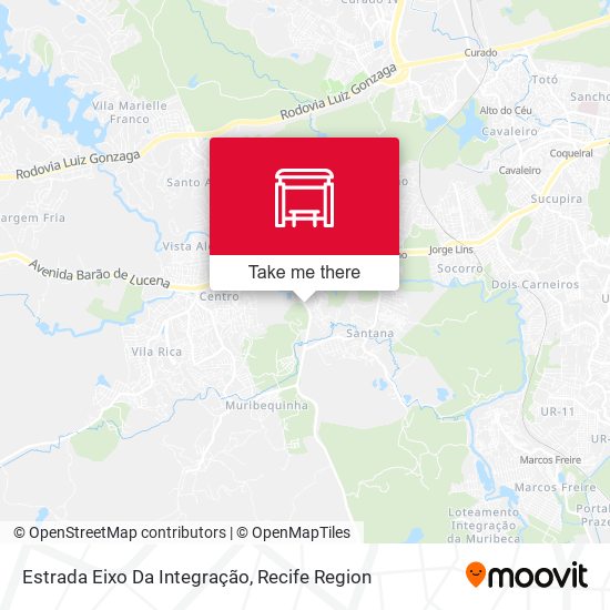 Estrada Eixo Da Integração map