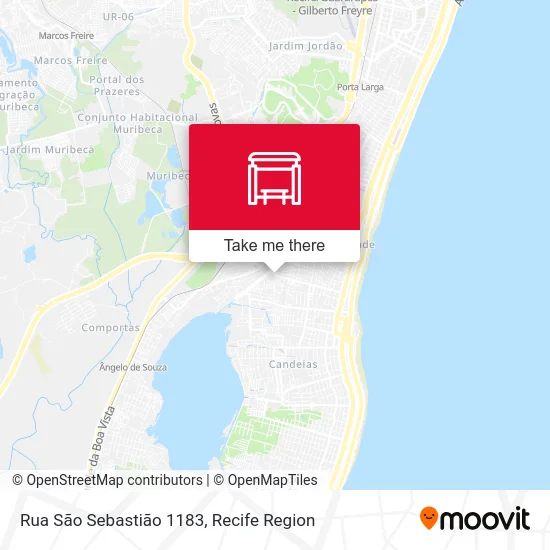 Rua São Sebastião 1183 map