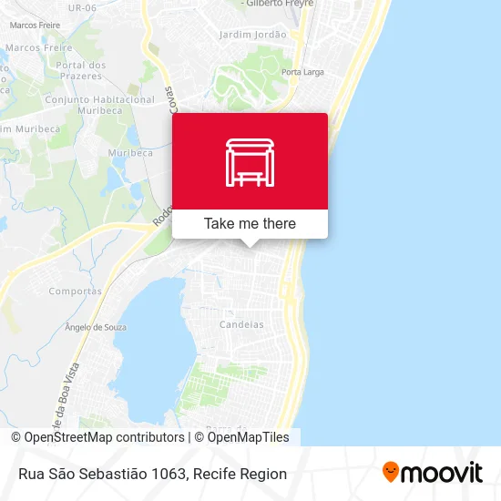 Rua São Sebastião 1063 map