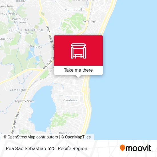 Rua São Sebastião 625 map