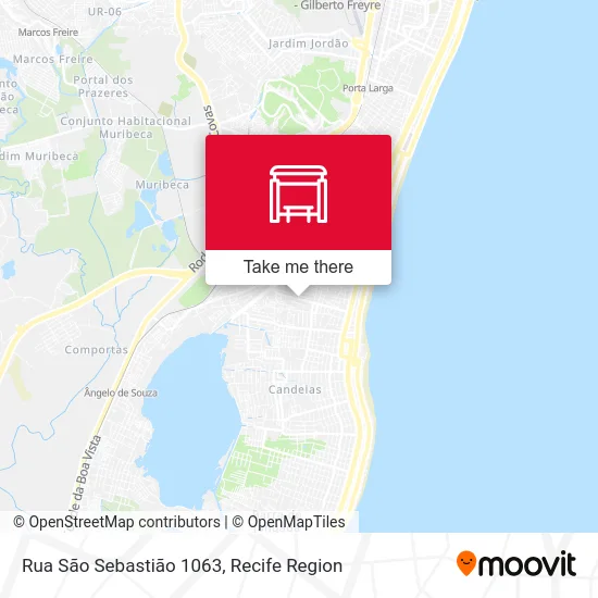 Rua São Sebastião 1063 map