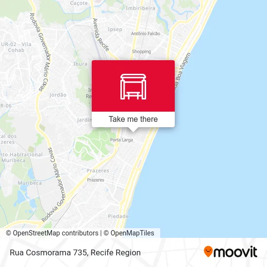 Rua Cosmorama 735 map