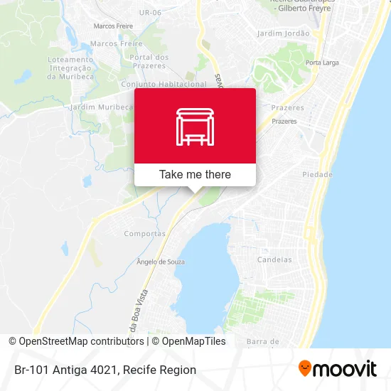 Br-101 Antiga 4021 map