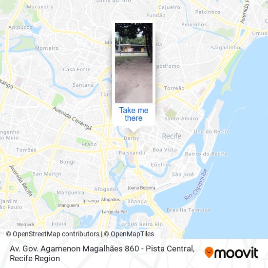 Av. Gov. Agamenon Magalhães 860 - Pista Central map